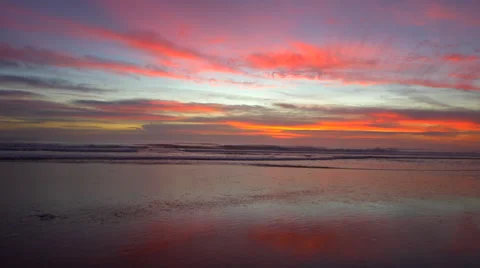 Sunrise Over the Beach Stock Footage 66581278