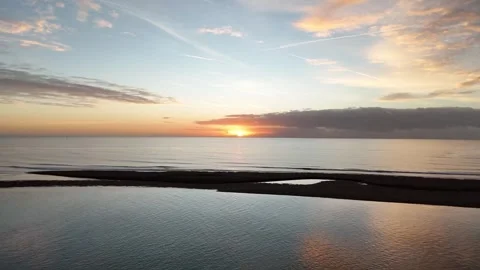 Sunrise over a beach Stock Footage 320832491