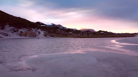 Sunrise over beach. tracking shot Stock Footage 151579696