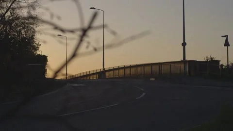 Sunrise over Bridge 库存影片 130662340