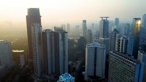 Jakarta Drone Stock Footage ~ Royalty Free Stock Videos | Pond5