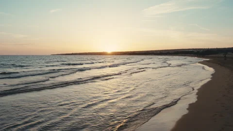 Sunrise Over The Calm Ocean Stock Footage 281790047