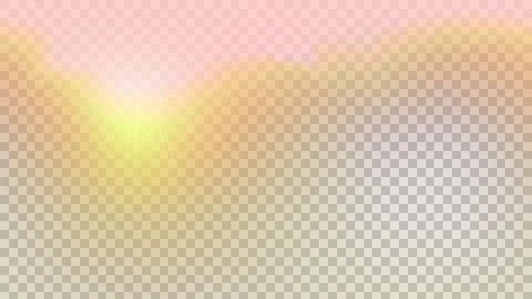 Sunrise over calm waters Stock Illustration