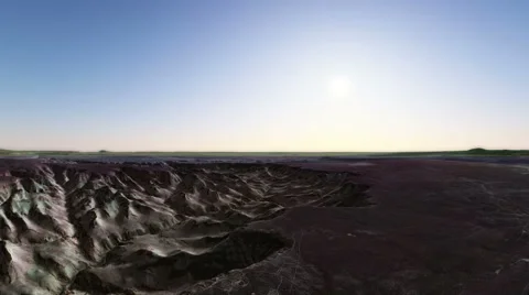 Sunrise over canyon Stock Footage 68549499