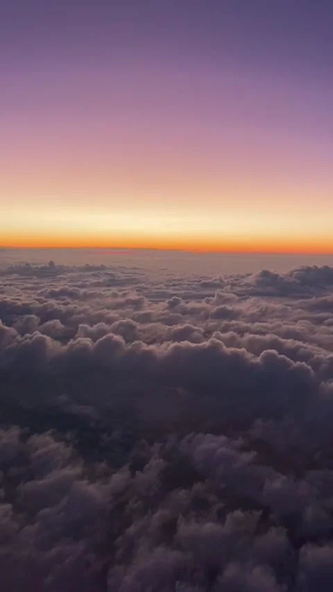 Sunrise over the clouds. Stock Footage 279004655