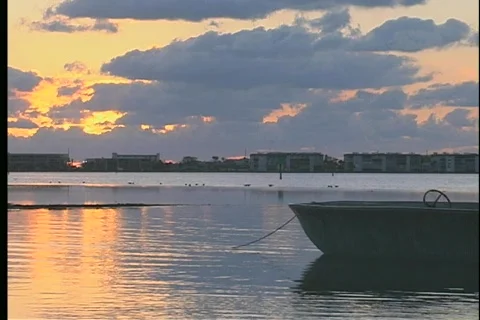 Sunrise over Cocoa Beach - 3 Stock Footage 445768