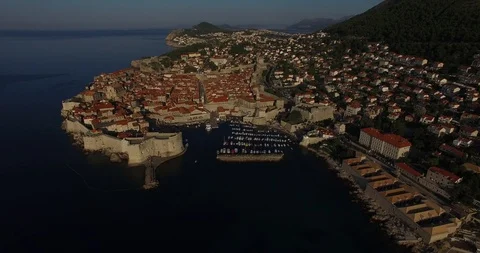 Sunrise over Dubrovnik Stock Footage 118319787