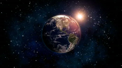 Sunrise Over Earth Video stock 580913