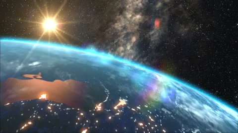 Sunrise over the Earth 스톡 동영상 53413919