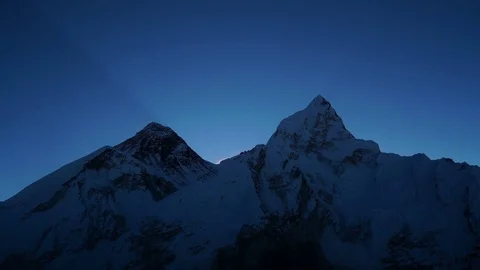 Sunrise over Everest. Stock Footage