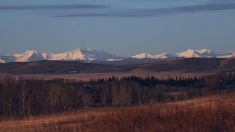 Sunrise over field Stock Footage 115010990