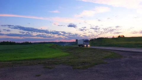 Sunrise over the field Stock Footage 276343673