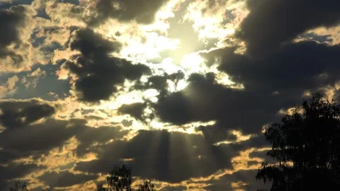 Sunrise over the field Stock Footage 276343898