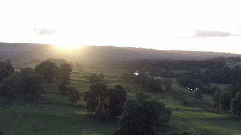 Sunrise over forest Stock Footage 85682916