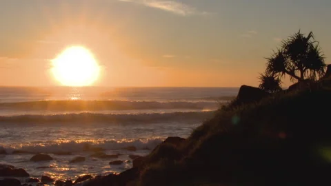 Sunrise over Headland Video stock 248581569