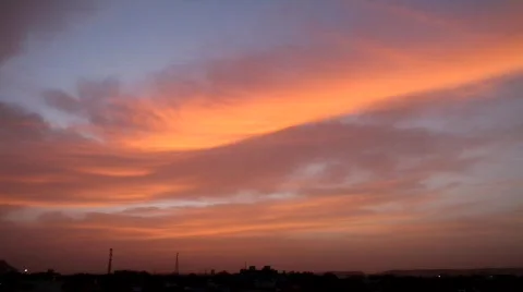 Sunrise over India Stock Footage 876177