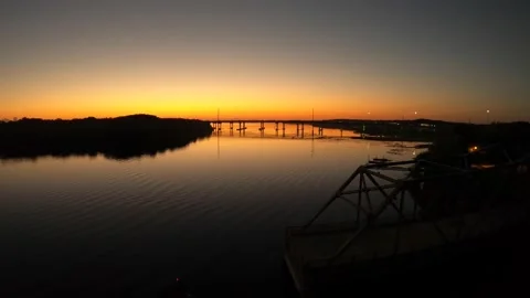 Sunrise over interstate 4 Central Florida Stock Footage 144433137