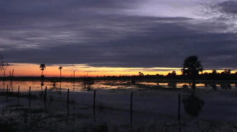 Sunrise over the lagoon 動画素材 24411314