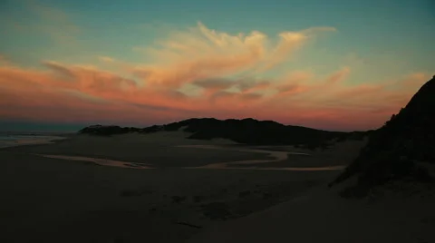 Sunrise over the lagoon Stock Footage 48339310