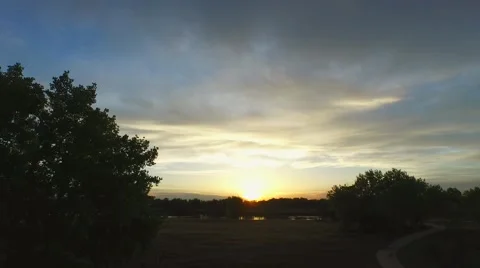 Sunrise over the lake Video stock 50759790