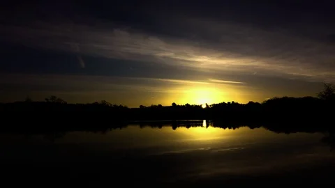 Sunrise over Lake 库存影片 74121708