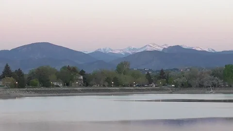 Sunrise Over the Lake Stock Footage 77486485