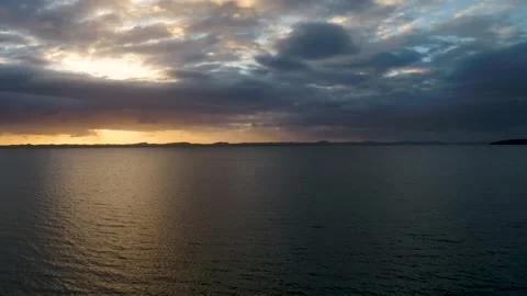 Sunrise over lake Stock Footage 186105092