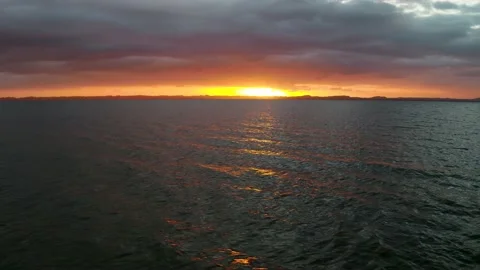 Sunrise over lake Stock Footage 186144964
