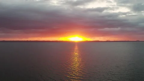 Sunrise over Lake Stock Footage 186145025