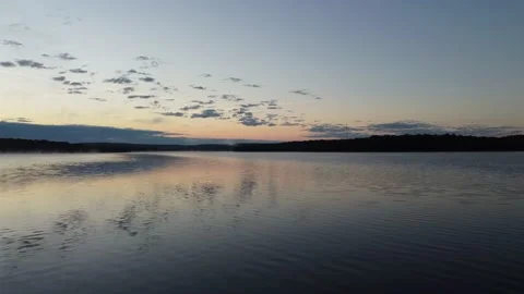 Sunrise over the lake Stock Footage 205766797