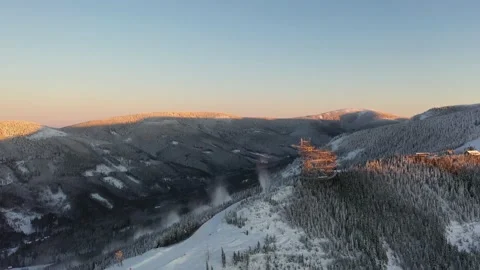 Sunrise over the landscape Stock Footage 229499901