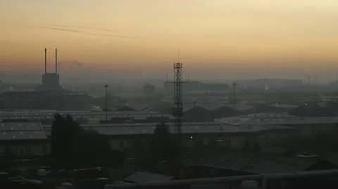 Sunrise over Leeds Stock Footage 21887329