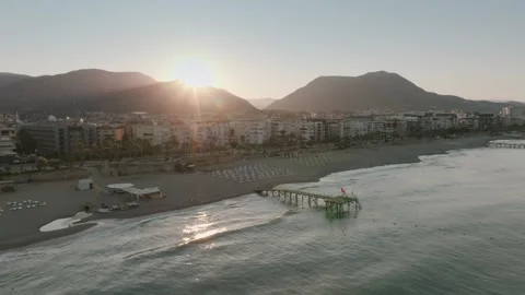 Sunrise Over Mediterranean Coastline Stock Footage 282930306