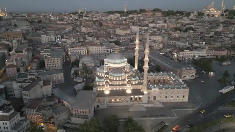 Sunrise over Mosques Stock Footage 312533405