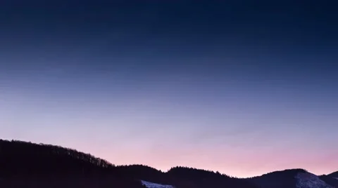 Sunrise over mountain Stock Footage 45135489