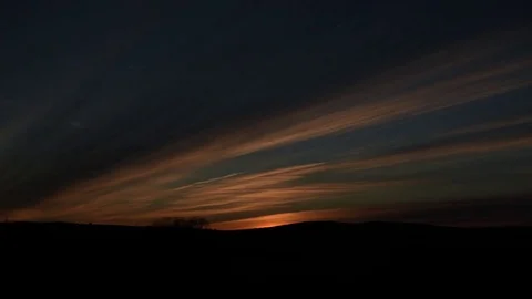 Sunrise over mountain Stock Footage 70488876