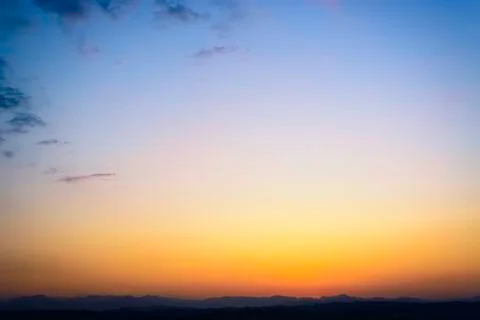 Sunrise over mountain Foto stock
