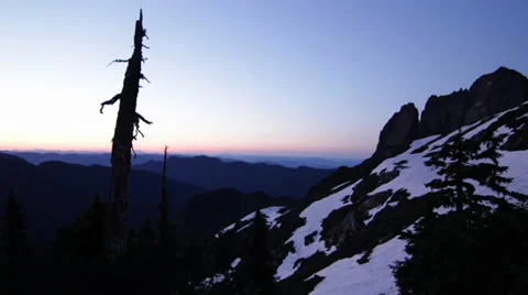 Sunrise over mountains Stock Footage 32349213