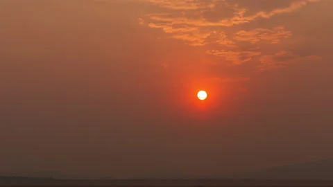 Sunrise over the mountains Stock Footage 132206223