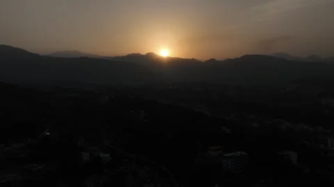 The Sunrise Over the Mountains Stock Footage 260155429