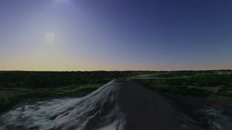 Sunrise Over Mountain/Volcano Stock Footage 63783543