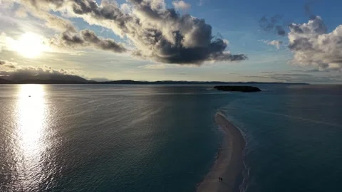 Sunrise Over Nosy Iranja Island, Madagascar – Aerial Drone View Stock Footage 321815341