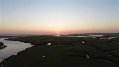 Sunrise over the ocean coast. Stock Footage 262801283