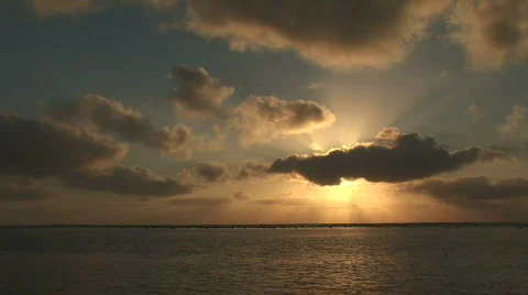 Sunrise over the ocean Stock Footage 65415