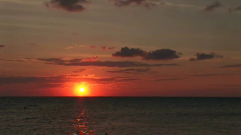 Sunrise over the ocean Stock Footage 65427