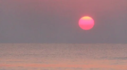 Sunrise over the Ocean Video stock 5306350