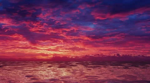 Sunrise over the Ocean Stock Footage 11288670