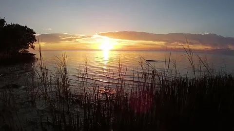 Sunrise Over the Ocean 库存影片 41734081