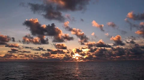 Sunrise over the ocean Stock Footage 51591111