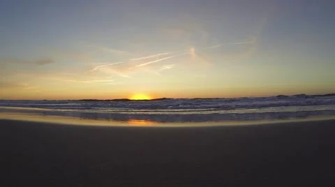 Sunrise over the Ocean Stock Footage 58784336